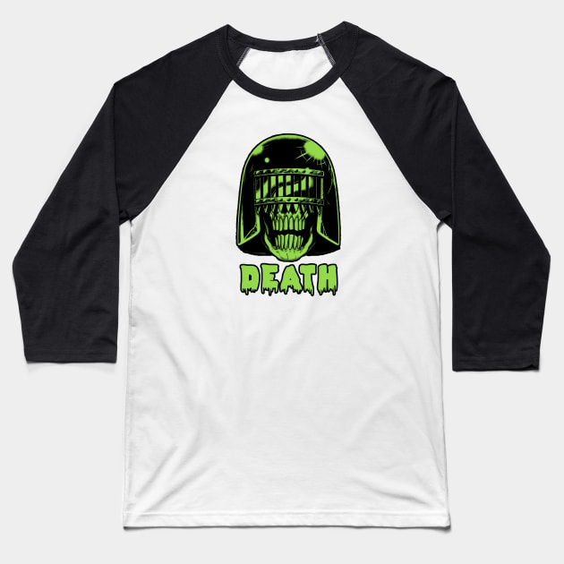 Judge Death (Alt Print) Baseball T-Shirt by Nerdology